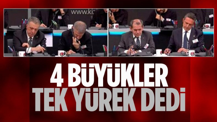 4 büyük kulüp başkanı depremzedeler için bir araya geldi