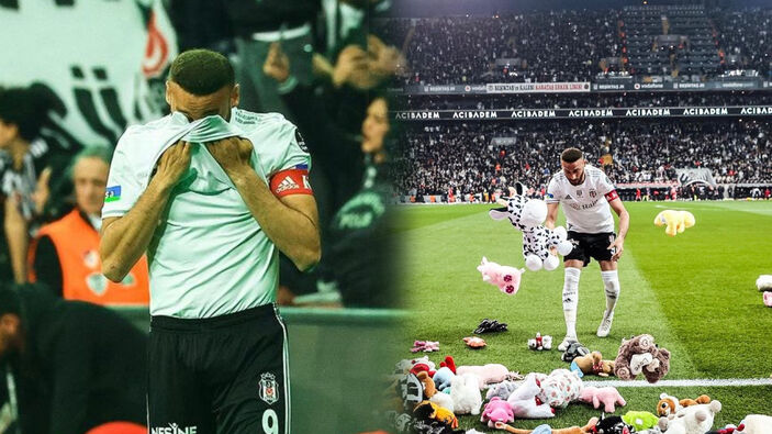 Beşiktaş maçında duygu dolu anlar!  Cenk Tosun gözyaşlarına hakim olamadı, şut tüyleri diken diken etti!