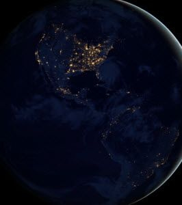 Dünya geceleri uzaydan nasıl görünüyor?