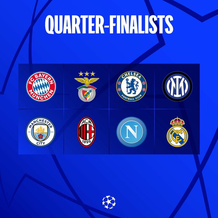 Şampiyonlar Ligi'nde çeyrek finale yükselen oğul takımlar Real Madrid ve Napoli oldu