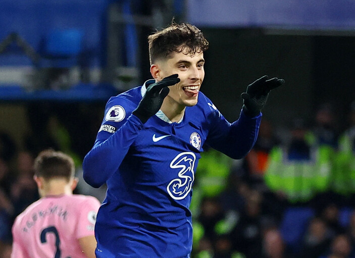 Havertz golü attı, Pickford'la dalga geçti