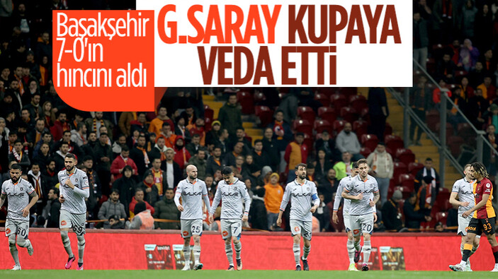 Galatasaray, Başakşehir'e yenilip Türkiye Kupası'na veda etti